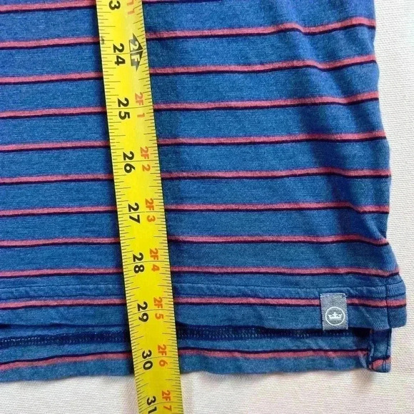 Peter Millar mens size M 100% cotton short sleeve polo shirt blue/pink preppy - Picture 5 of 10